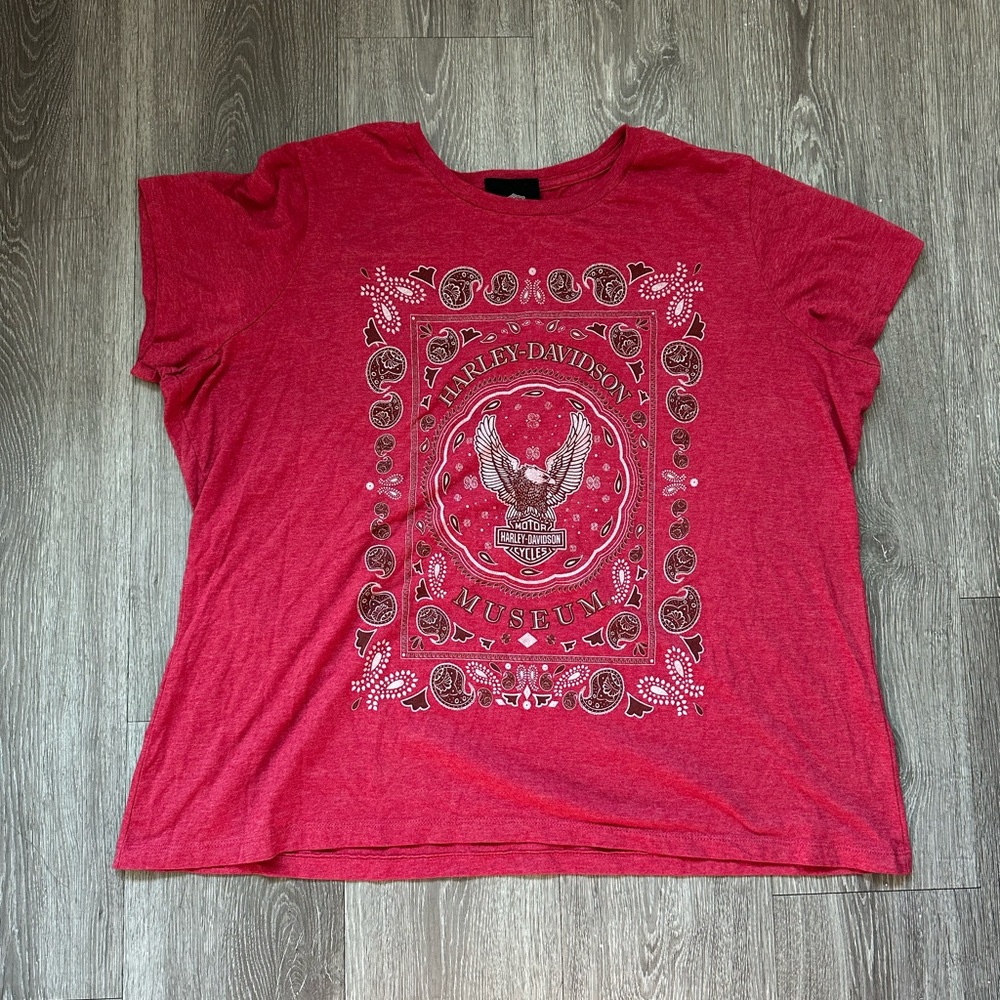 Harley-Davidson Red Graphic Tee 4XL